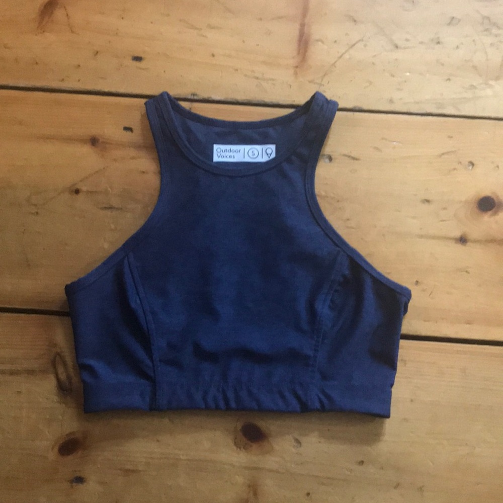 Outdoor voices Athena crop navy small